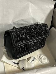 Chanel Evening 25P Flap Bag Black 18cm - 3
