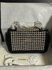 Chanel Evening 25P Flap Bag Black Gold 18cm - 3