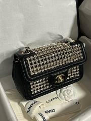 Chanel Evening 25P Flap Bag Black Gold 18cm - 2