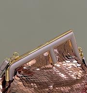 Fendi First Bag Sequins Pink 26x18x9.5cm - 5