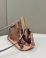 Fendi First Bag Sequins Pink 26x18x9.5cm - 3