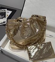 Chanel 22 Handbag Gold 35x37x7cm - 5