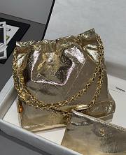 Chanel 22 Handbag Gold 35x37x7cm - 4