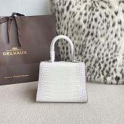 Delvaux Brillant Mini White Crocodile 20x12x15cm - 3