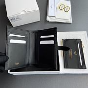 Celine Wallet With Coin Purse 16 Black 12.7x9x2cm - 4