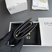 Celine Wallet With Coin Purse 16 Black 12.7x9x2cm - 2