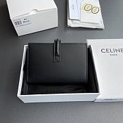 Celine Wallet With Coin Purse 16 Black 12.7x9x2cm - 3