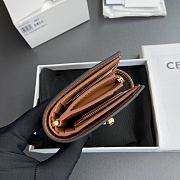 Celine Wallet With Coin Purse 16 Tan 12.7x9x2cm - 4