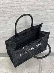 Dior Medium Book Tote Black Bag 36x18x28cm - 4