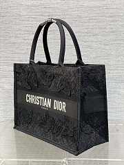 Dior Medium Book Tote Black Bag 36x18x28cm - 3