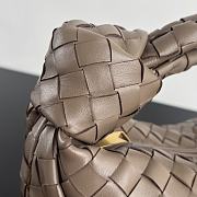 Bottega Veneta Teen Jodie Taupe Grey Bag 36x21x13cm - 4