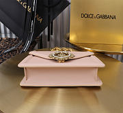 Dolce & Gabbana Mini Devotion Pink Top Handle Bag 19x4.5x13cm - 5