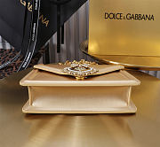 Dolce & Gabbana Mini Devotion Gold Top Handle Bag 19x4.5x13cm - 6
