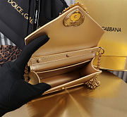 Dolce & Gabbana Mini Devotion Gold Top Handle Bag 19x4.5x13cm - 5