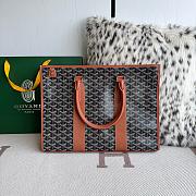Goyard Morvan Navy Brown Tote Bag 39x6.5x29cm - 2