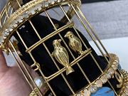 Chanel Gold Lambskin Strass Enamel Bird Cage 20x12x12cm - 3
