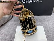 Chanel Gold Lambskin Strass Enamel Bird Cage 20x12x12cm - 2