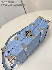 Louis Vuitton LV Wallet Trunk Taigarama Blue 21.5x13.5x6cm - 3