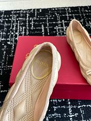 Valentino Garavani Quiltie 67 Beige Ballerinas Flat - 3