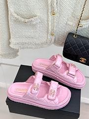 Chanel Lambskin Pink Sandals - 4