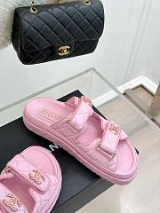 Chanel Lambskin Pink Sandals - 3