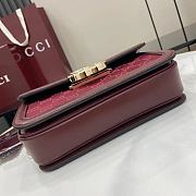 Gucci Go Small Shoulder Bag Red 21.5x14x9cm - 5