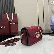 Gucci Go Small Shoulder Bag Red 21.5x14x9cm - 4