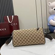Gucci GG Canvas Small Cylinder Bag 30x16x16cm - 4
