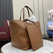Gucci Totissima Large Reversible Tote Bag Brown 30 (50)x27x23cm - 6