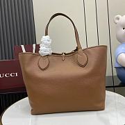Gucci Totissima Large Reversible Tote Bag Brown 30 (50)x27x23cm - 5