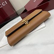 Gucci Softbit Continental Wallet Brown 19x10x3.5cm - 5