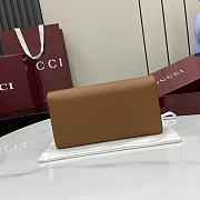 Gucci Softbit Continental Wallet Brown 19x10x3.5cm - 3