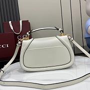 Gucci Blondie Medium Top Handle Bag White 26.5x16.5x8.5cm - 5