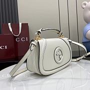 Gucci Blondie Medium Top Handle Bag White 26.5x16.5x8.5cm - 4
