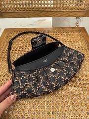 Celine Teen Polly Nylon Triomphe Black 29.5x14.5x3cm - 4