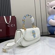 Gucci Bamboo Diva Medium Bag White 26.6x13x8cm - 4