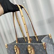 Louis Vuitton LV OnTheGo MM Grey Denim 35x27x14cm - 4