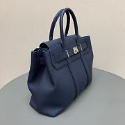 Louis Vuitton LV Georges Tote MM Navy Blue 41x29x14cm - 6