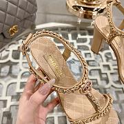 Chanel Beige Sandal Heel 8.5cm - 3