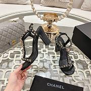 Chanel Black Sandal Heel 8.5cm - 4