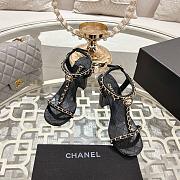 Chanel Black Sandal Heel 8.5cm - 3