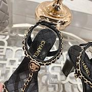 Chanel Black Sandal Heel 8.5cm - 2