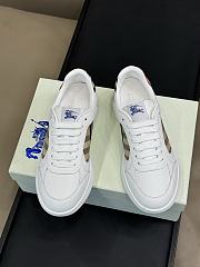 Burberry White Leather Sneakers - 3