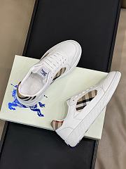 Burberry White Leather Sneakers - 2