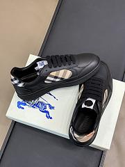 Burberry Leather Check Terrace Sneakers​ - 3