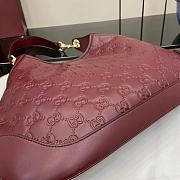 Gucci B Medium Shoulder Bag Red 42x36x2cm - 5