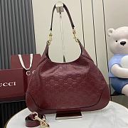 Gucci B Medium Shoulder Bag Red 42x36x2cm - 4