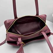 Balenciaga Carrie Bowling Bag Medium Red 34x12x12cm - 3