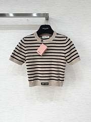 Miu Miu Cotton Crew Set Beige - 1