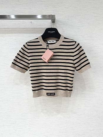 Miu Miu Cotton Crew Set Beige